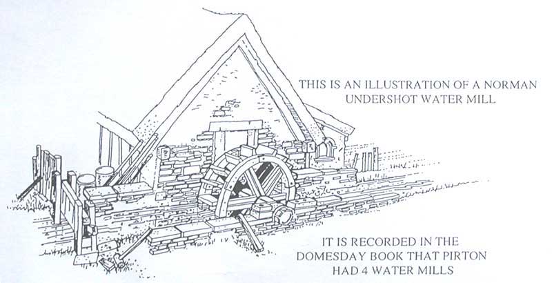 Norman undershot watermill It is recorded in the domesday book that Pirton had 4 water mills.