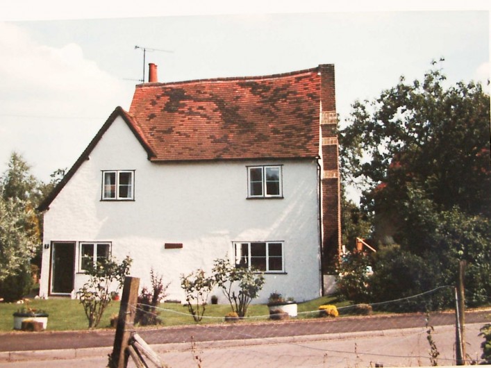 The original hall is on the left hand side gable end on to the road and is at a much lower height than the new wing which is two and a half storeys in height.