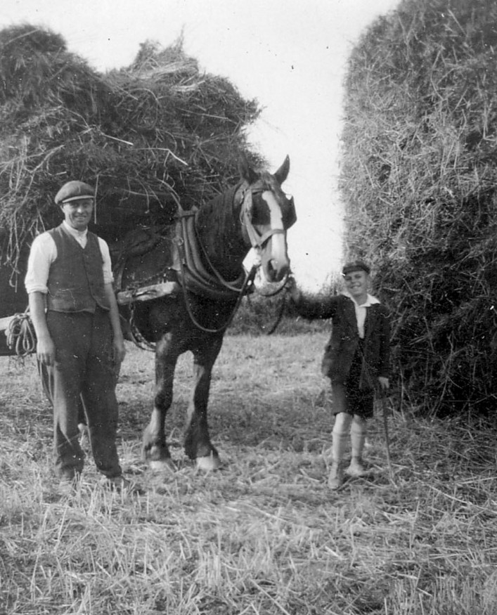 Jack Baines rt often helped Harry Handscombe in the school holidays.