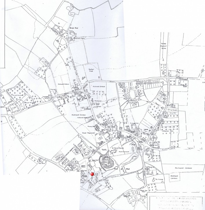 1950 Parish Council map