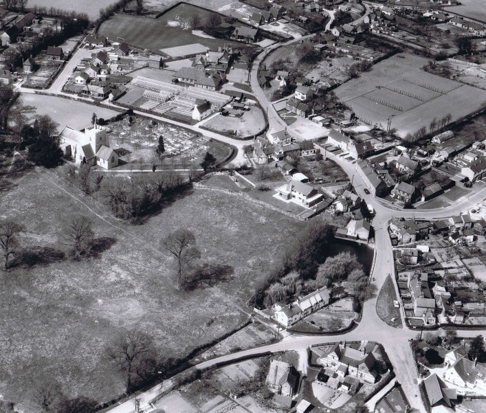 Aerial photo of Little Green circa 1964