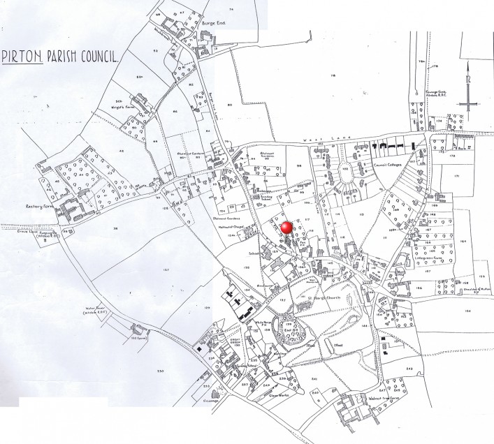 1930 map proposed building shown in black
